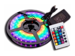 Tira Led Rgb 5050 300 Led 5mt Exterior Fuente Control Remoto