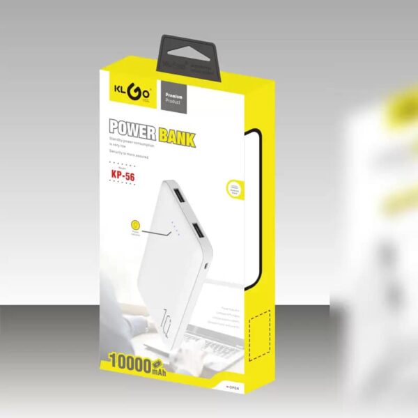 Cargador Portatil Power Bank KLGO 10.000mAh KP-56 - Image 2