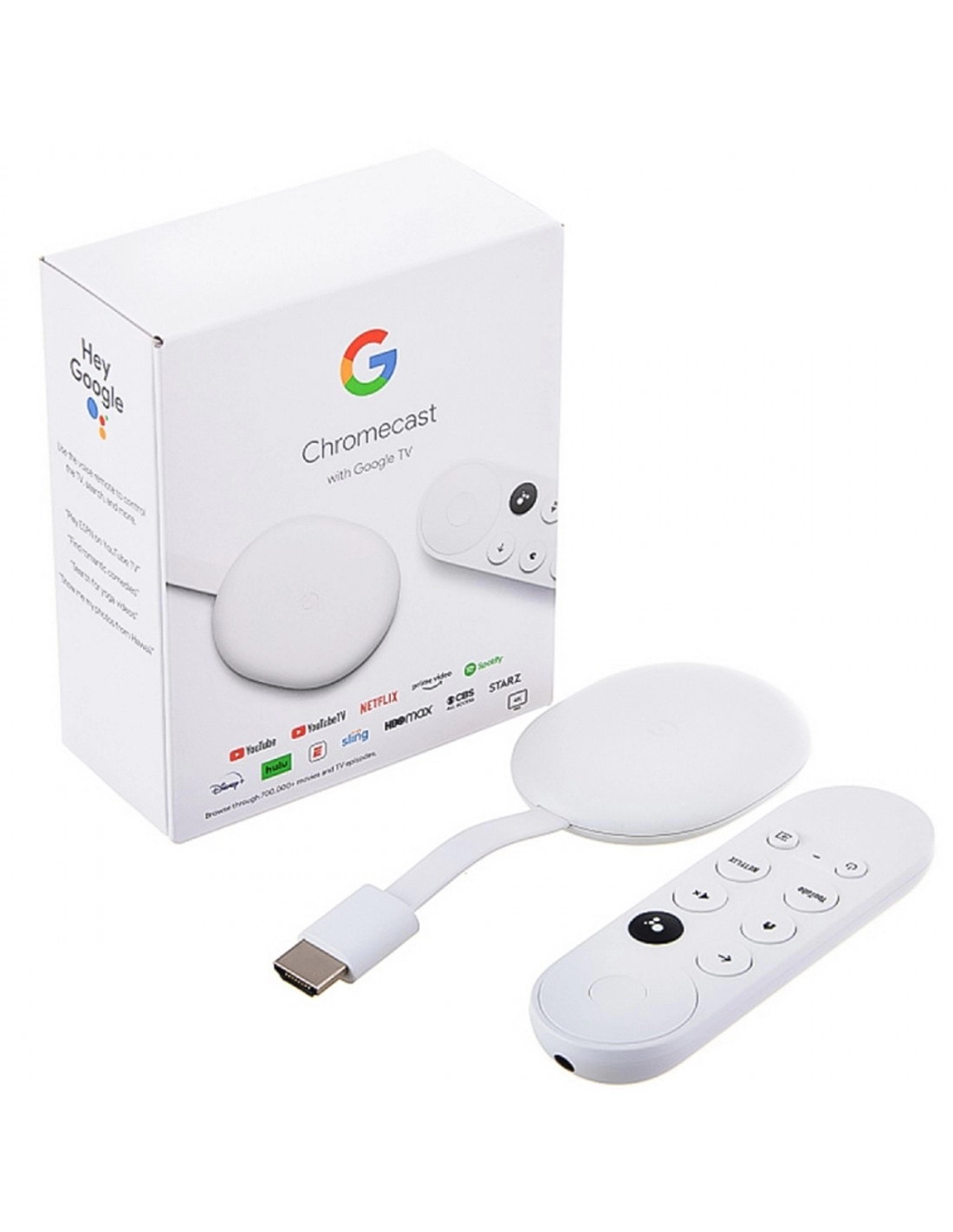 Google Chromecast 4ta Generación con TV de Voz 8GB 4K