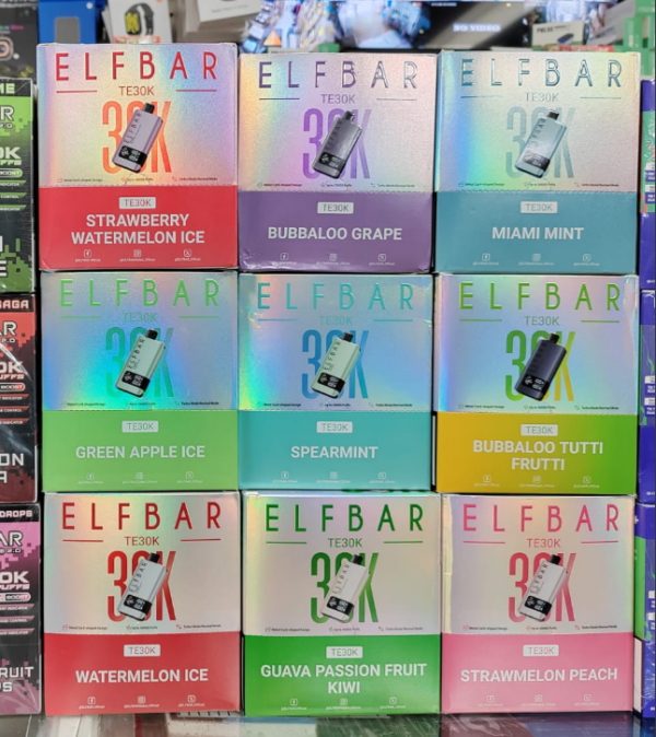 VAPER Pod Descartable ElfBar TE 30000 puffs 30K - Image 2