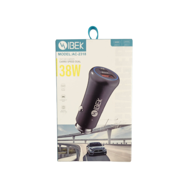 Cargador De Auto 38W Tipo C 3.0 Car Charger