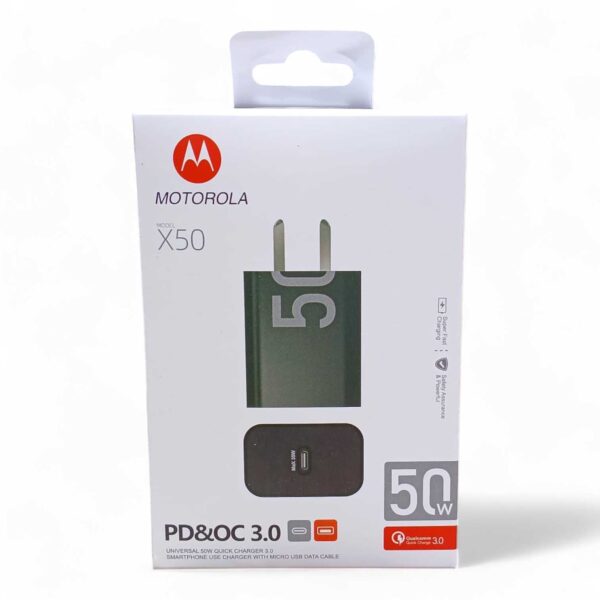 Adaptador Motorola Turbo Power 50w USB Type C X50