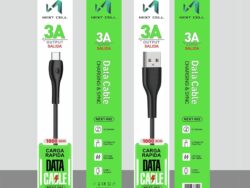Cable Tipo C Carga Rápida 1MT 3A NextCell DATOS CARPLAY