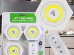 Set 3 Luz Hexagonal Led 3W con control Remoto