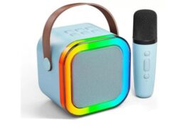 Parlante Karaoke Portátil K12 Bluetooth Led Rgb