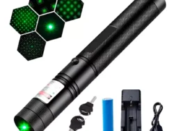 Puntero Laser Verde Alto Alcance con Bateria Recargable