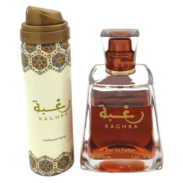 Perfume Lattafa Raghba for Women EDP 100ML + Perfume Spay
