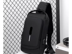 Mochila Bandolera Cruzada Impermeable Antirrobo +usb Premium