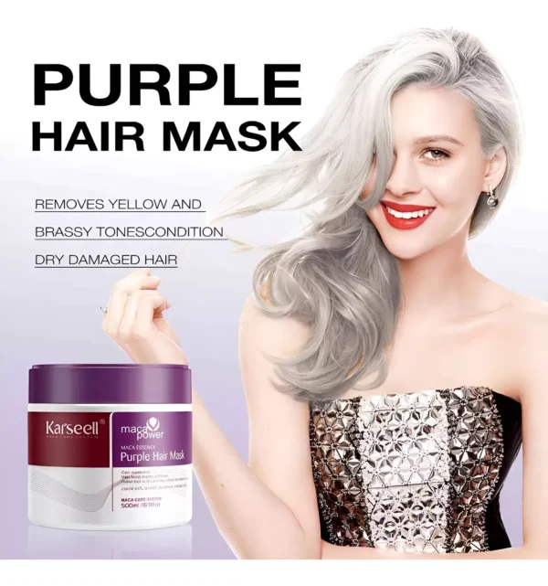 Mascarilla Karseell Purple Mask Matizador Rubios - Image 5