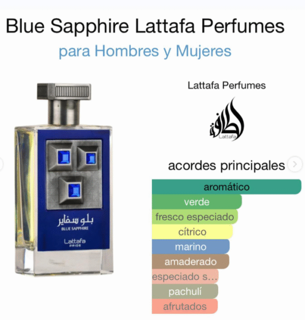 Perfume Lattafa Blue Sapphire Edp 100ml - Image 3