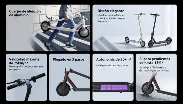 Monopatin electrico scooter Xiaomi 3 Lite 300 W - Image 3