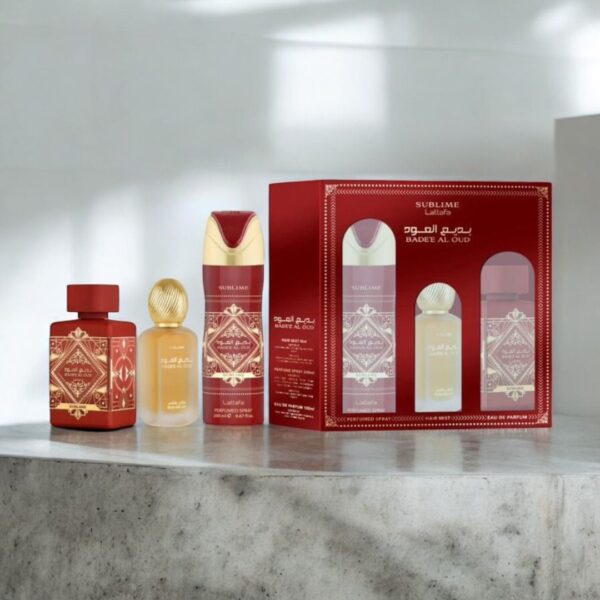 Kit Perfume Lattafa Bade'e Al Oud Sublime + 2 Piezas - Image 3