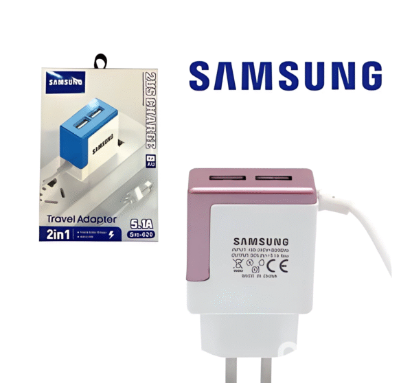 Cargador Samsung 5.1A Tipo C 2USB Sm-620