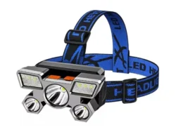 Linterna Minera 5 Led Recargable Usb 4 MODOS AV24667