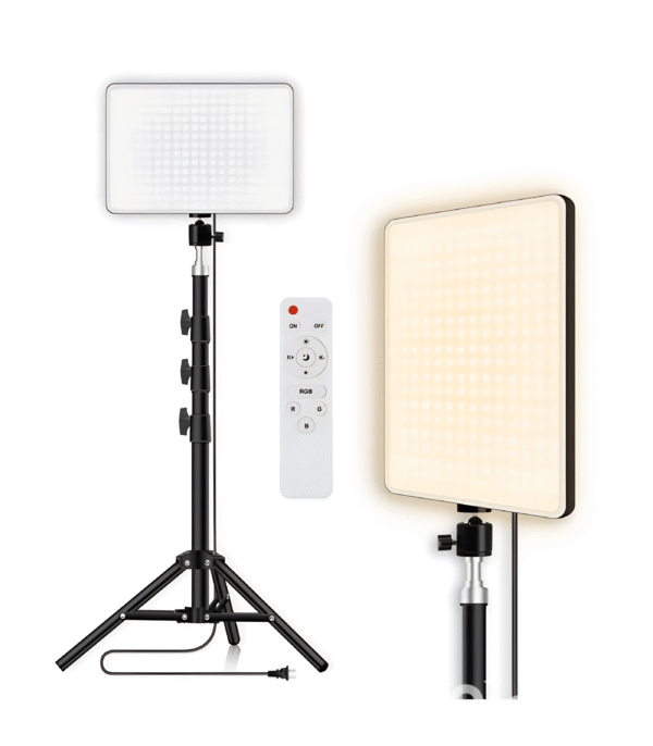 Luz LED Para Cámara con Control &Tripode 2mt LU-240 STREAM
