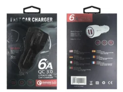 Cargador Para Auto Doble Puerto Usb Y Tipo C Car Charger 32w CC-6A