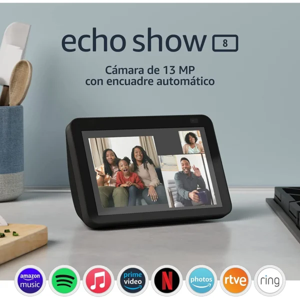 Amazon Echo Show 8 (2da generación) | Pantalla HD inteligente con Alexa - Image 2