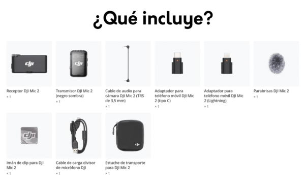 Dji Mic 2 Kit 1 Trasmisor Y 1 Receptor Color Gris Oscuro - Image 4
