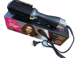 Cepillo Electrico Secador Alizador Voluminizador 3 En 1 Oryx Color Negro