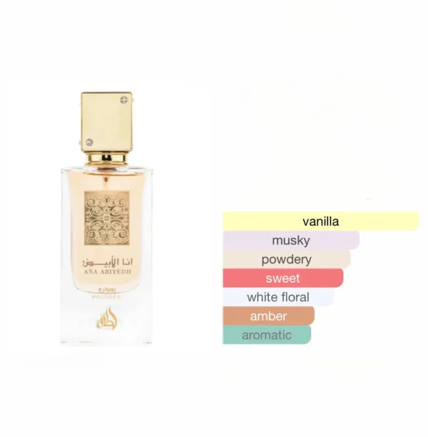 Perfume Lattafa Ana Abiyedh Poudree EDP 60 ml - Image 2