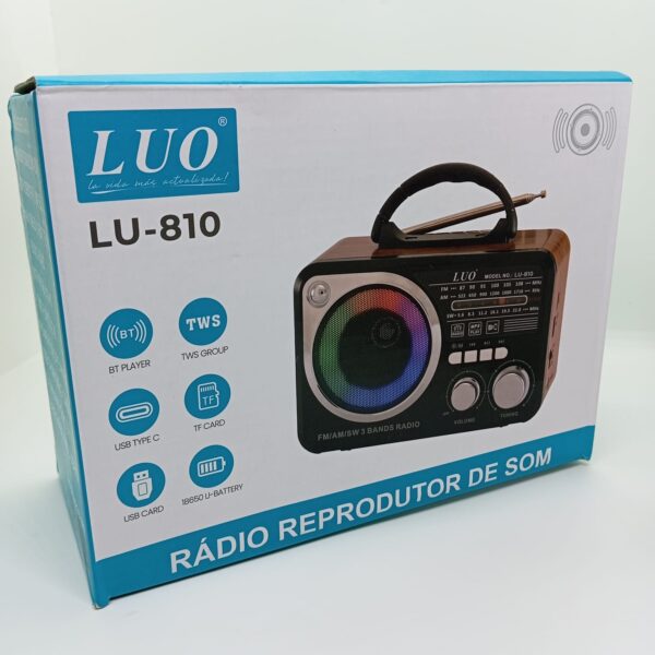Radio Parlante LUO-810 Con luz RGB