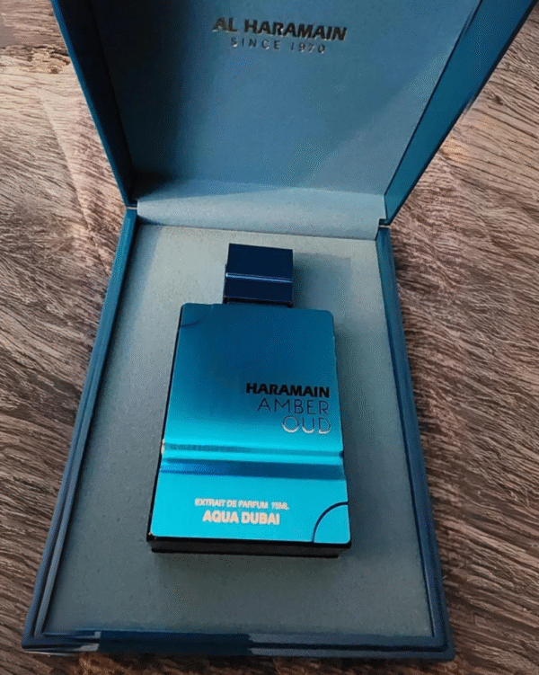 Perfume Al Haramain Amber Oud Aqua Dubai 100ml - Image 4