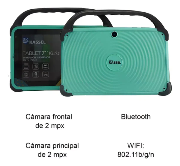 Tablet KASSEL 7" Kids 32GB 2GB GREEN SK3403-GN - Image 2