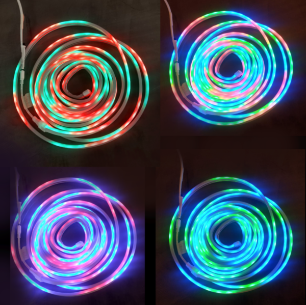 Tira Led Neon RGB con Fuente 10MT
