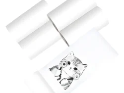 Pack Rollo Papel Termico X5 Color Blanco Para Mini Impresora Térmica