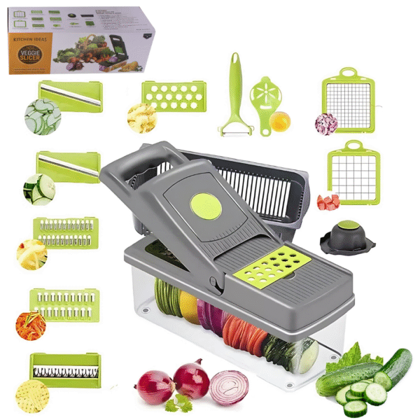 MANDOLINA Chopper De Vegetales 15 En 1 Cortador De Múltiples Usos HQ-05