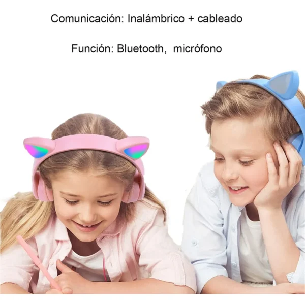 Auricular Inalámbrico Suono Cat Ear P47m Orejas Gato Bluetooth - Image 2