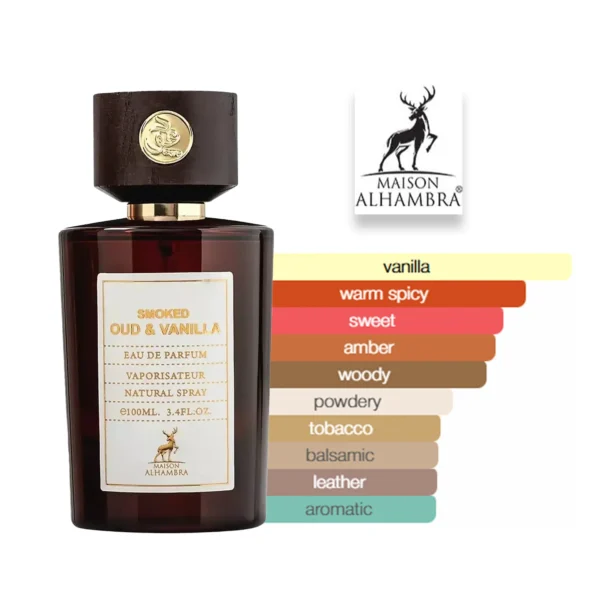 Perfume Alhambra Smoked Oud & Vanilla 100ml - Image 2