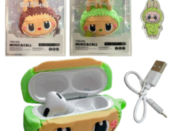 Auricular Simil K16 Airpods Con Fundas de Personajes