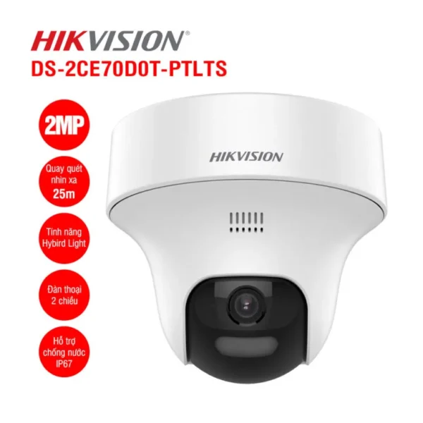 Cámara de Vigilancia PT Hikvision DS-2CE70D0T-PTLTS - Image 3