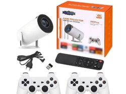 Proyector Mini Consola Gamer X10 Plus Juegos y 2  Joysticks