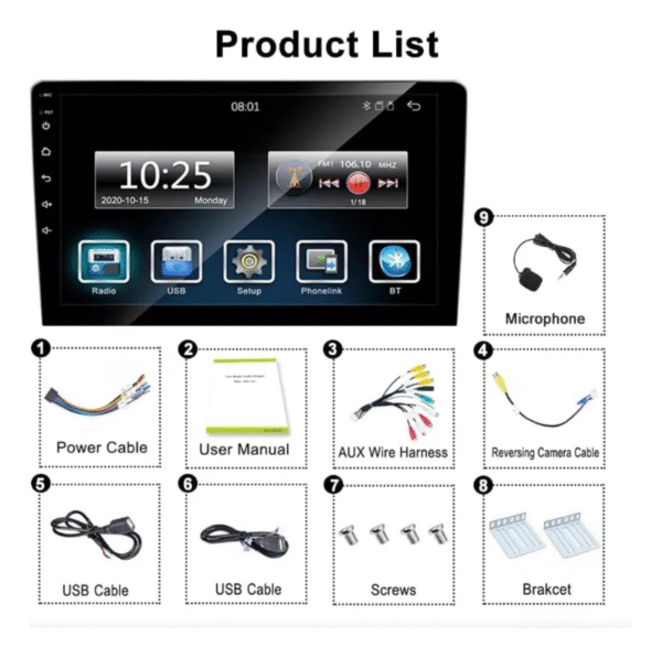 Estereo Pantalla Tactil Multimedia 9 Mp5 Wifi Bt Gps 4gb Ram 9 LAMBO - Image 3