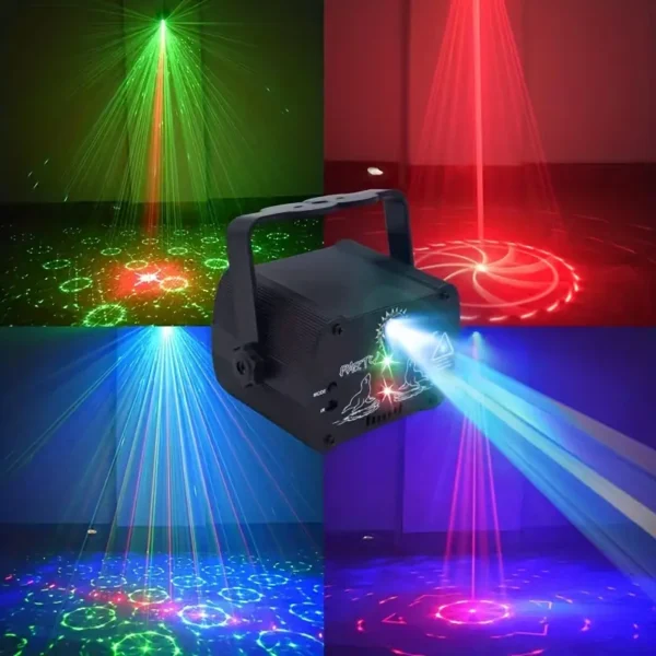 Proyector De Luces Láser Activadas LUO LU-2115 Multipunto Party Light - Image 3