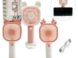 Ventilador Mini Recargable Mesa Oficina Portátil Base Model 135