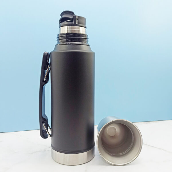 Termo Con Mate Acero Inox. 1Lt, Tapa Simil Stnley LOGO LUO LU-4302/LU-4757 - Image 2