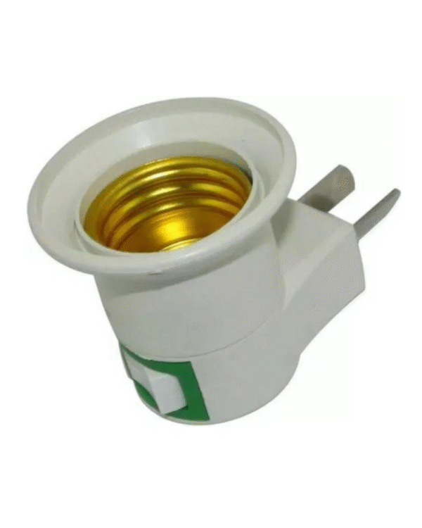 Adaptador Porta Lámpara Foco Común A Toma 220v Interruptor Caja 20u.