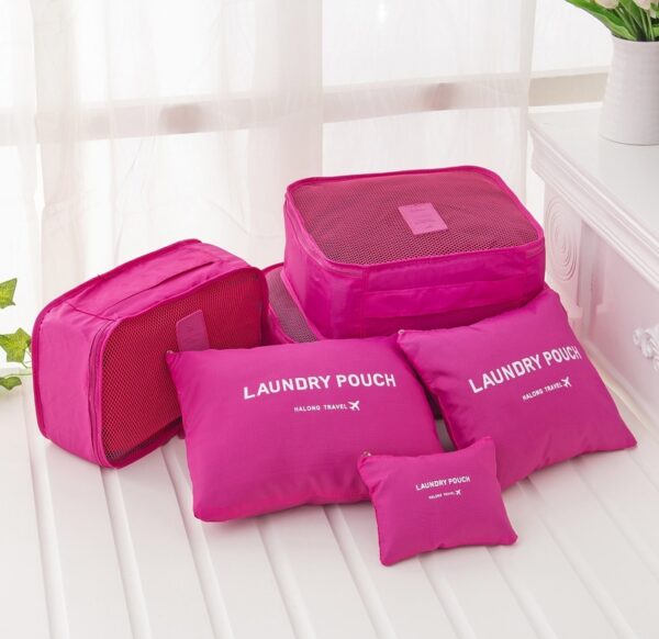 Kit organizador de equipaje de viaje de 6 piezas1003