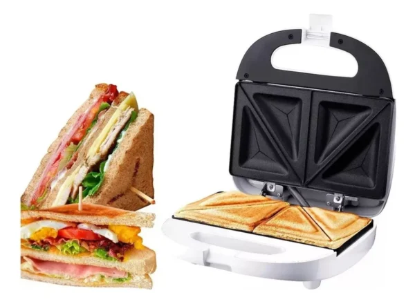 Sandwichera Eléctrica Tostadora Doble Antiadherente SM-8808 - Image 2