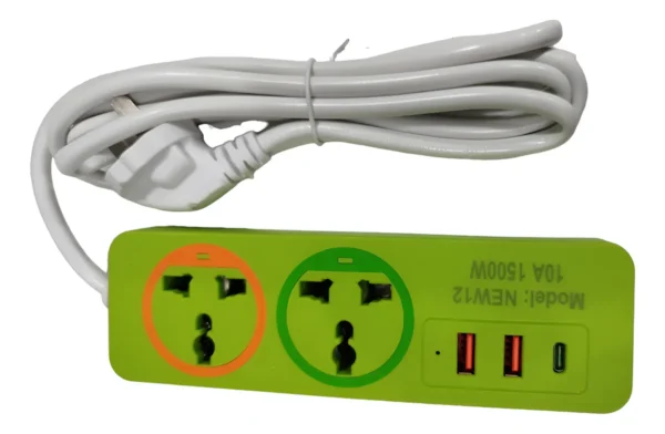Zapatilla Inteligente 2 Tomas 2 Usb 1 Tipoc (10a 2000w 220v) - Image 2