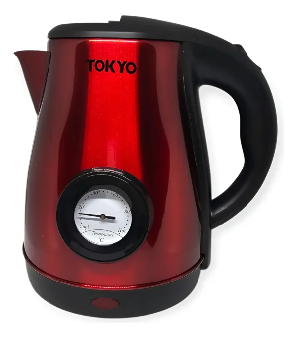 Pava Electrica 2 Litro Acero Inoxidable Con Termometro Y Corte Tokyo Style