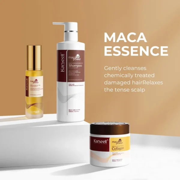 Set De Tratamiento Capilar Karseell Collagen Deep Repair Para Cabello Dañado X3 Piezas - Image 3
