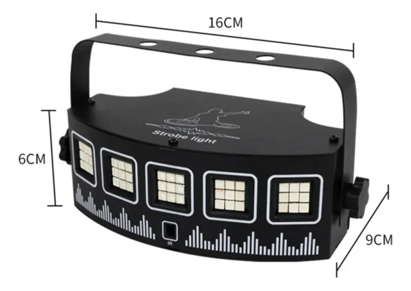 Luz Estroboscópica Usb Dj Com Controle Remoto Para Festas LUO LU-2118 - Image 3
