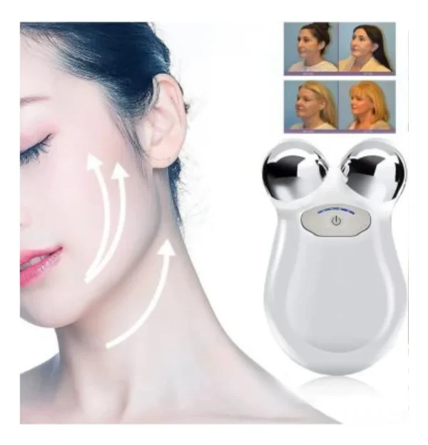 Rodillo Facial Eléctrico Recargable para reafirmar la piel BG-666 - Image 3