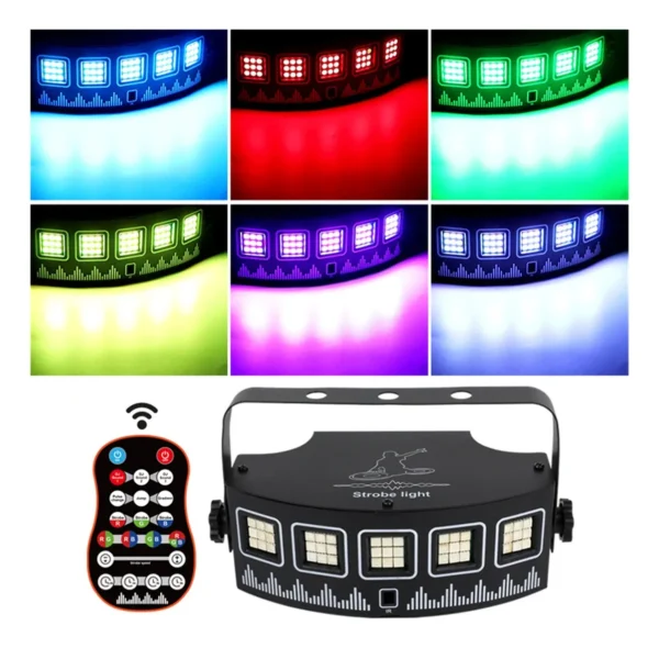 Luz Estroboscópica Usb Dj Com Controle Remoto Para Festas LUO LU-2118