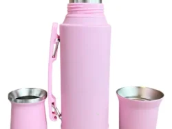 Termo Con Mate Acero 1Lt, Tapa Simil Stnley LOGO LUO LU-4302/LU-4757