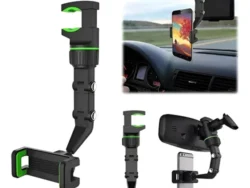 Soporte De Celular Universal Clip Cellphone Espejo Caja verde
